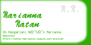 marianna natan business card